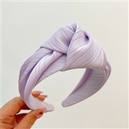 (purple width )KoreaI wind surface Headband Cloth width pattern Headband woman