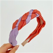 (purple+ orange )spring summer color twisted Headband temperament Headband head