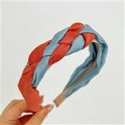 ( blue+ orange )spring summer color twisted Headband temperament Headband head