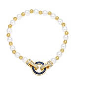 ( blue)occidental styleins wind Pearl bracelet woman retro temperament beads loversbrk