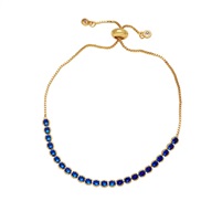 ( blue)occidental style wind retro samll  embed color zircon bracelet womanbrk