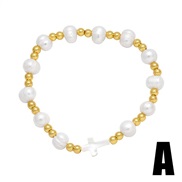 (A) Pearl love four clover bracelet samllins high retro windbra