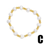 (C) Pearl love four clover bracelet samllins high retro windbra
