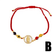 (B)occidental style personality rope weave eyes bracelet ropebra
