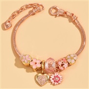 fashion  Metal all-PurposeDL concise love flowers collocation personality woman bracelet