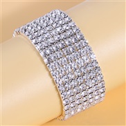 fashion concise7 row diamond woman elasticity personality bracelet