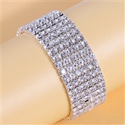 fashion concise6 row diamond woman elasticity personality bracelet