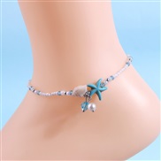 fashion  concise all-Purpose Pearl personality woman Anklet