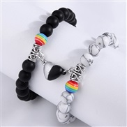 fashion conciseOL black love buckle bracelet