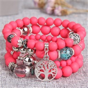 fashion concise Life tree frosting multilayer woman bracelet