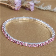 ( color ) fashion concise row diamond woman elasticity personality bracelet