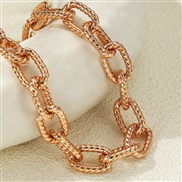 (HBN  73meiguijin) occidental style Metal chain necklace woman clavicle chain woman chain personality ornament
