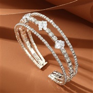 (BZ185 baik) occidental style retro temperament personality diamond multilayer fashion bangle trend