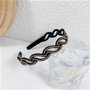 (yellow )elegant diamond head hair clip Korea Headband brief belt Headband Rhinestone width woman
