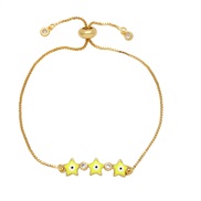 ( yellow) eyes bracelet woman fashion brief enamel Five-pointed star eyes braceletbrb