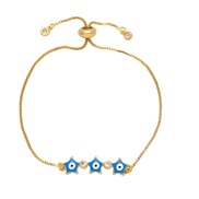 ( blue) eyes bracelet woman fashion brief enamel Five-pointed star eyes braceletbrb