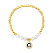 ( black)occidental style Pearl beadsins samll eyes braceletbrb