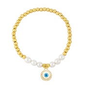 ( white)occidental style Pearl beadsins samll eyes braceletbrb