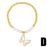 (D)occidental style  temperament fashion butterfly bracelet wind Pearlbrb