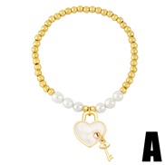 (A)enamel love Pearl bracelet womanins samll high temperament beadsbrb