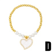 (D  white)enamel love Pearl bracelet womanins samll high temperament beadsbrb