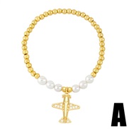 (A)occidental styleins wind Pearl bracelet samll beads elasticitybrb