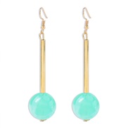 ( green)E wind sweet earrings  creative Earring temperament woman plates Earring