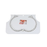 ( Silver) occidental style chain Rhinestone fully-jewelled lady trend exaggerating