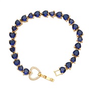 ( blue)occidental style high love zircon bracelet samll fashion temperament retro all-Purpose braceletbrc