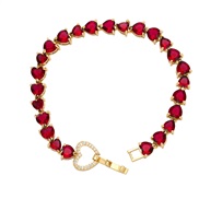 ( red)occidental style high love zircon bracelet samll fashion temperament retro all-Purpose braceletbrc