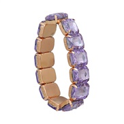 (purple)bracelet occidental style bracelet woman fully-jewelled trend punk style