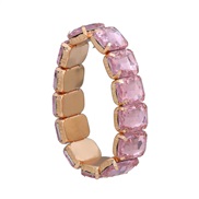 ( Pink)bracelet occidental style bracelet woman fully-jewelled trend punk style