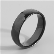 fashion concise black surface personality man ring