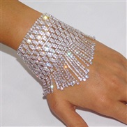 ( Silver)new multilayer tassel Rhinestone bracelet occidental style lady fashion personality brilliant chainracelet