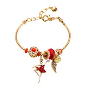 ( red) gold bracelet  Ballet diamond bangle