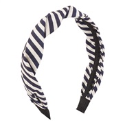 (blue )F Stripe color geometry brief Headband  creative personality twining retro pattern Headband woman