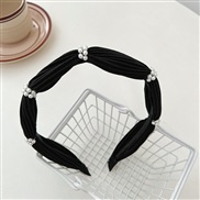 ( black Pearl )Korea brief Pearl Headband Cloth temperament all-Purpose high summer Headband