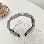 ( gray Pearl )Korea brief Pearl Headband Cloth temperament all-Purpose high summer Headband