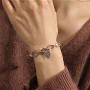 ( Silver) creative zircon bronze bracelet new all-PurposeU Round