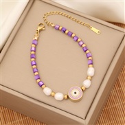 (1 purple)original   personality enamel eyes bracelet  fashion Shells bracelet  temperamentI
