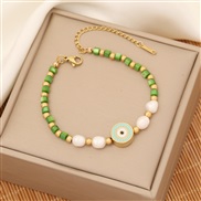(5  green)original   personality enamel eyes bracelet  fashion Shells bracelet  temperamentI