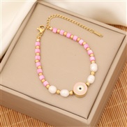 (6  Pink)original   personality enamel eyes bracelet  fashion Shells bracelet  temperamentI