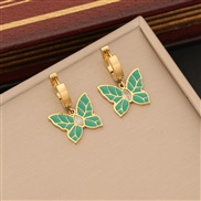 (3 )original  fashion Pearl necklace  personality enamel butterfly pendant  temperament stainless steel