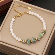 (1 green )original  natural bracelet  Shells I temperament stainless steel