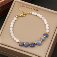(2 blue )original  natural bracelet  Shells I temperament stainless steel