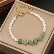 (3 green )original  natural bracelet  Shells I temperament stainless steel