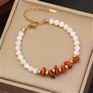 (6 red )original  natural bracelet  Shells I temperament stainless steel