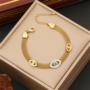 (1 )personality stainless steel bracelet  turquoise eyes  temperament butterfly
