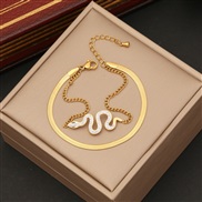 (2 )personality snake bracelet  temperament stainless steel I snake chain