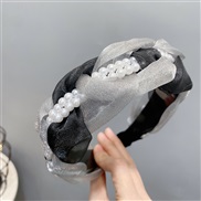 (grey ) color weave Headband all-Purpose width Headband temperament belt fashion Headband woman